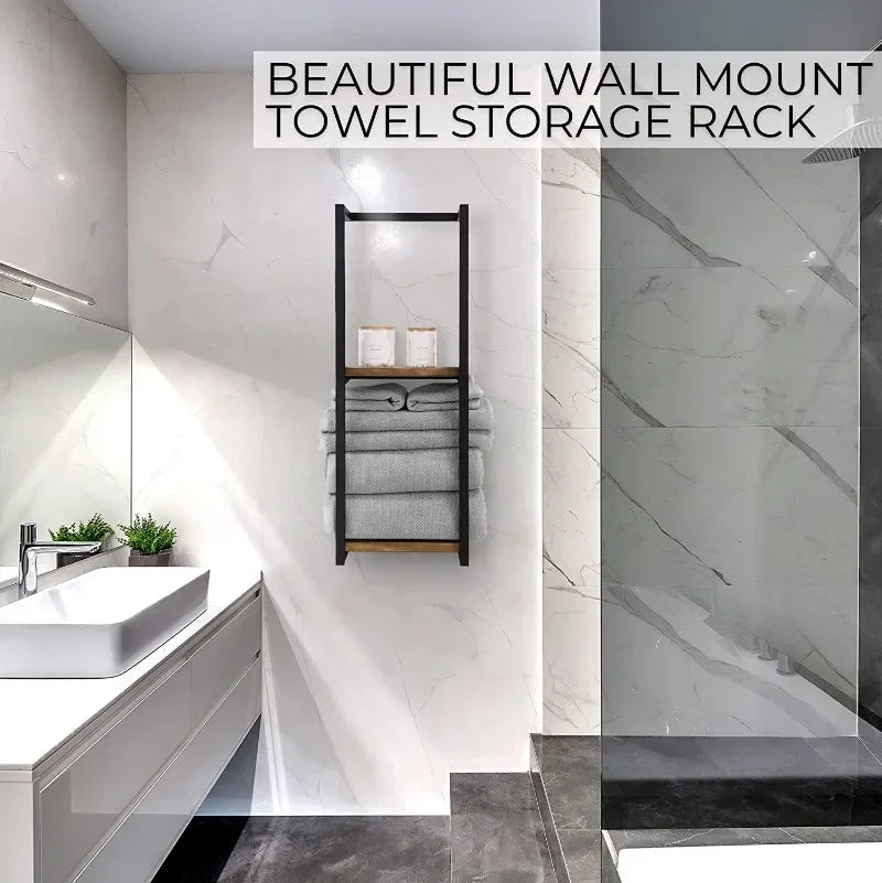 Modern and Stylish 2-Tier Towel Rack