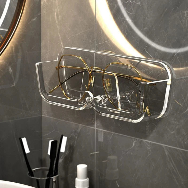 Wall-Mounted Glasses Display and Storage Rack
