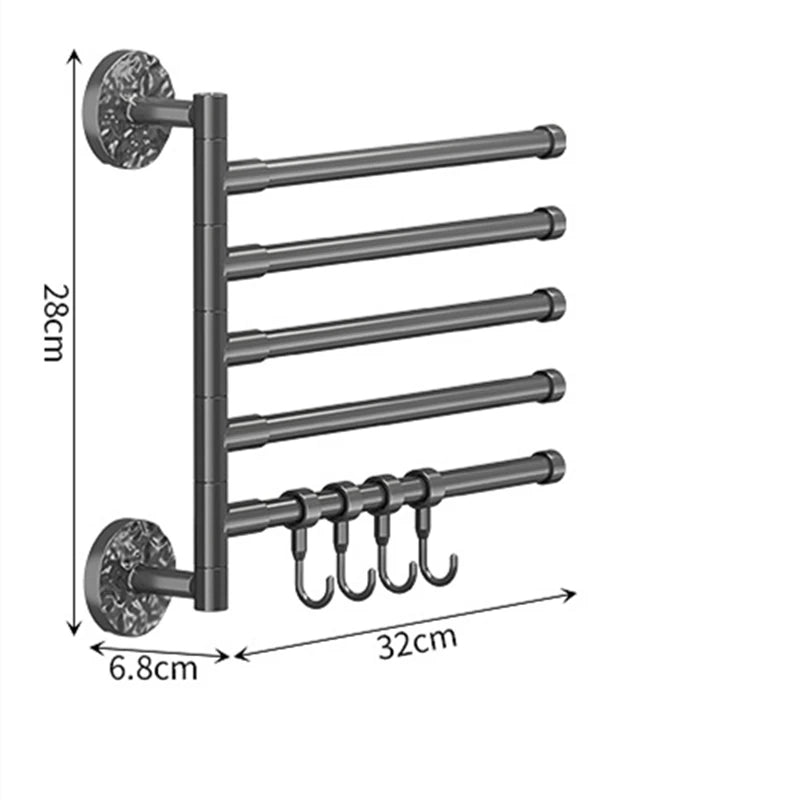 Rotatable Shower Towel Hanger