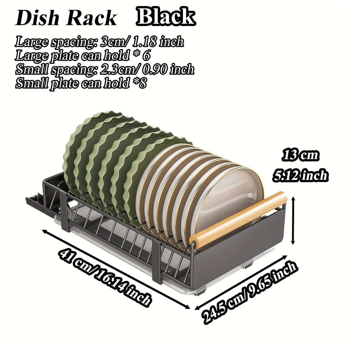 KIXOT Pull-Out Dish Rack