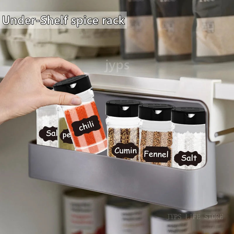 Wall-Mounted Spice Storage Rack