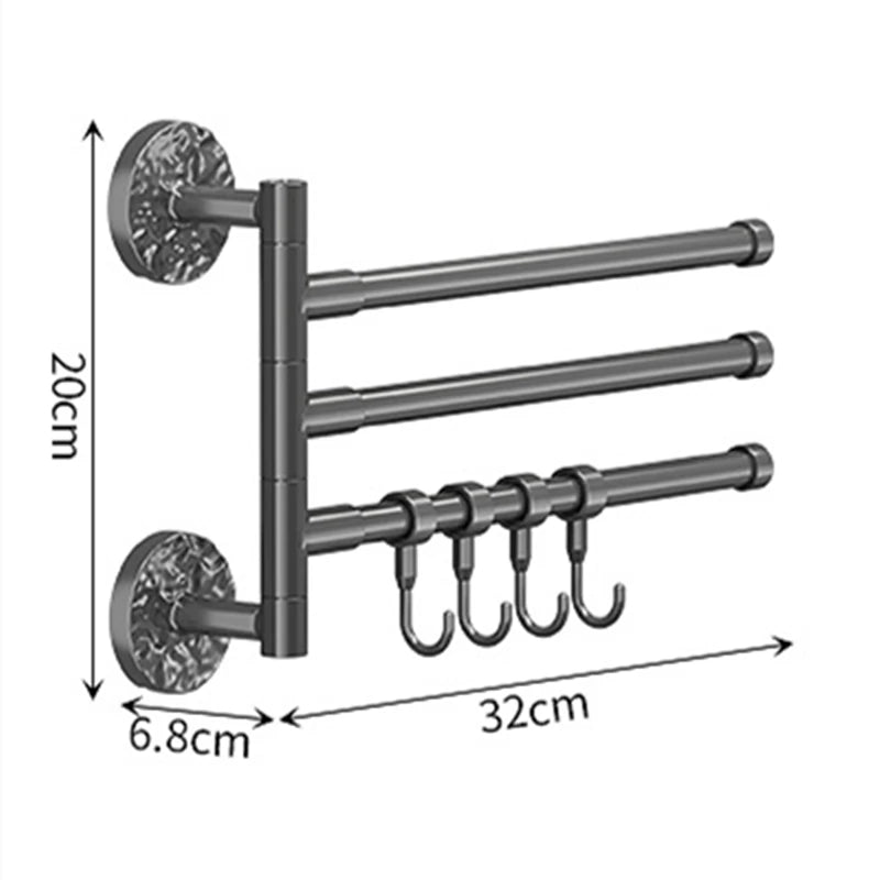 Rotatable Shower Towel Hanger