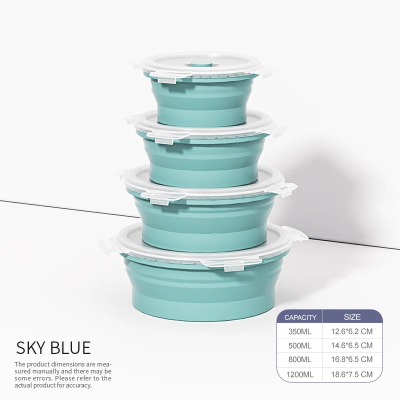 Collapsible Silicone Lunch Box Set