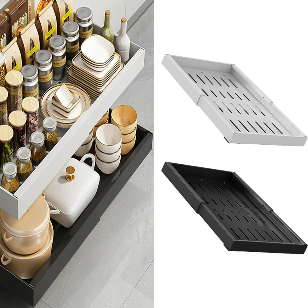 Expandable Pull-Out Cabinet Organizer