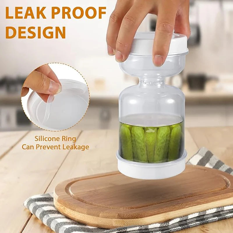 Pickle Jar with Fork & Strainer
