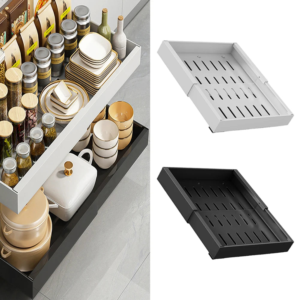Expandable Pull-Out Cabinet Organizer