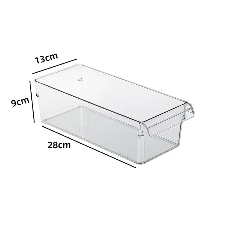 Clear Refrigerator Organizer Bin