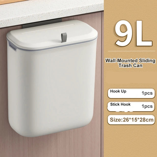 Wall-Mounted Bathroom Trash Bin