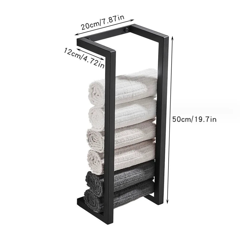 Wall-Mounted Towel and toilet paper Rack