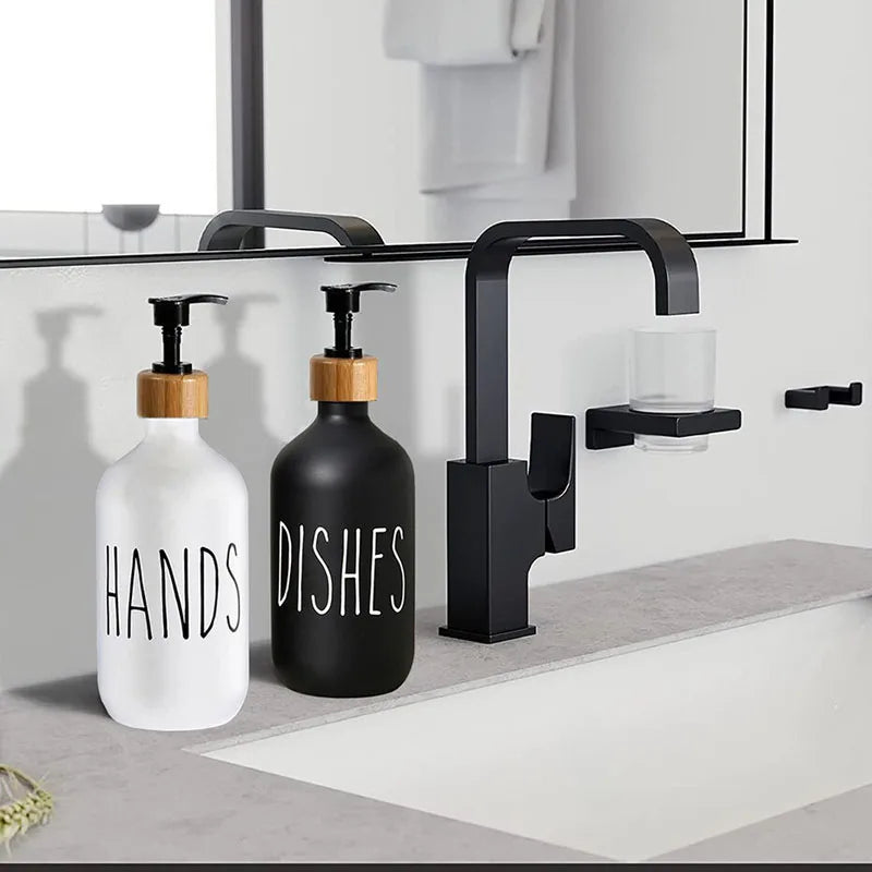 500ml Dishwashing Sink Soap Dispenser Set