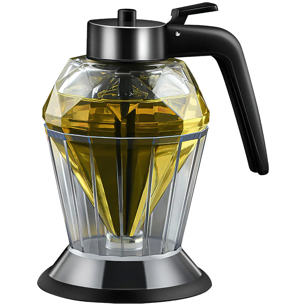 Diamond Glass Honey Dispenser