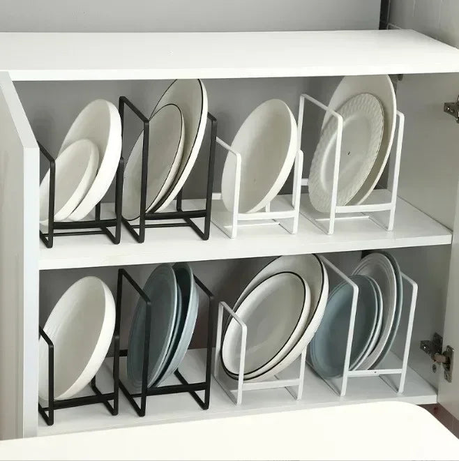 Kitchen Cabinet Plate Storage Rack