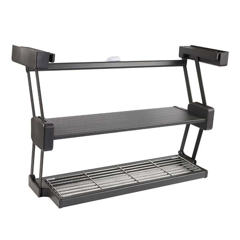 Double Pull-Down Kitchen Storage Rack