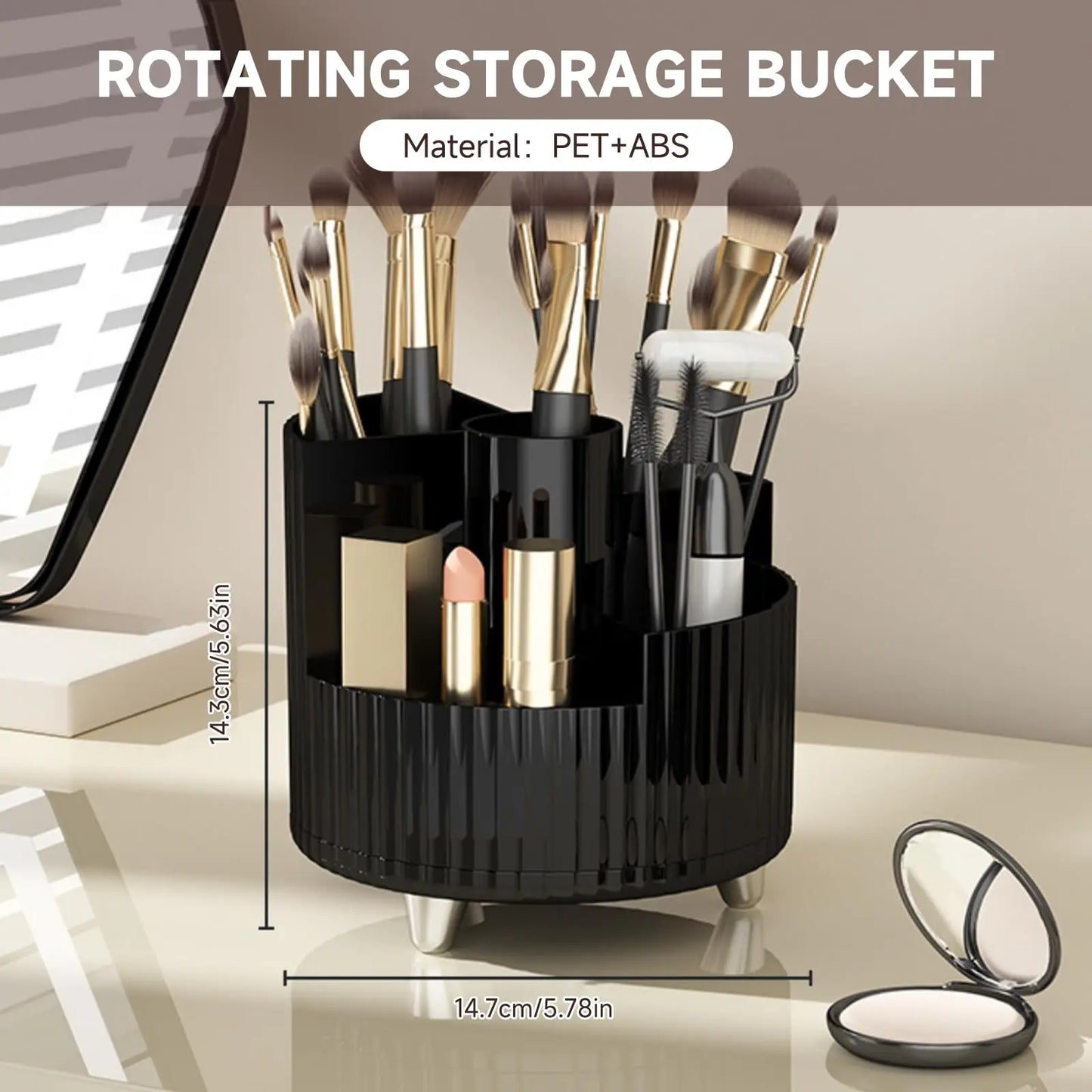 360° Rotating Makeup Organizer