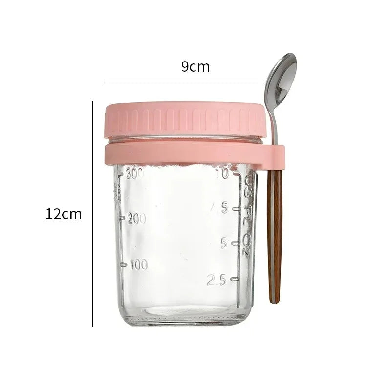 350ML Glass Overnight Oat Cup