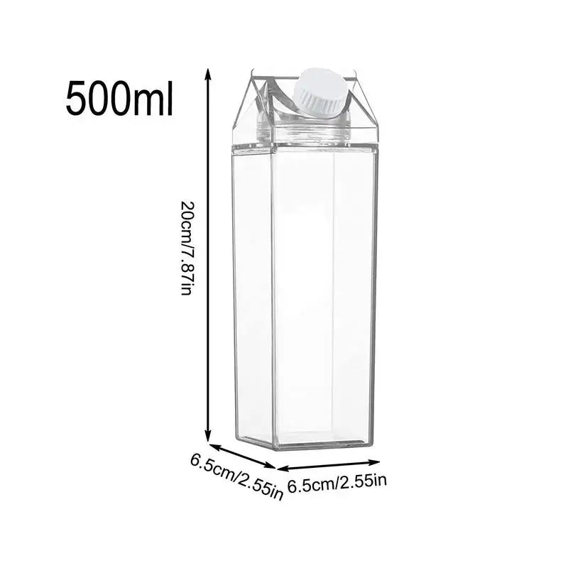 2Pcs Clear Leakproof Juice Bottles