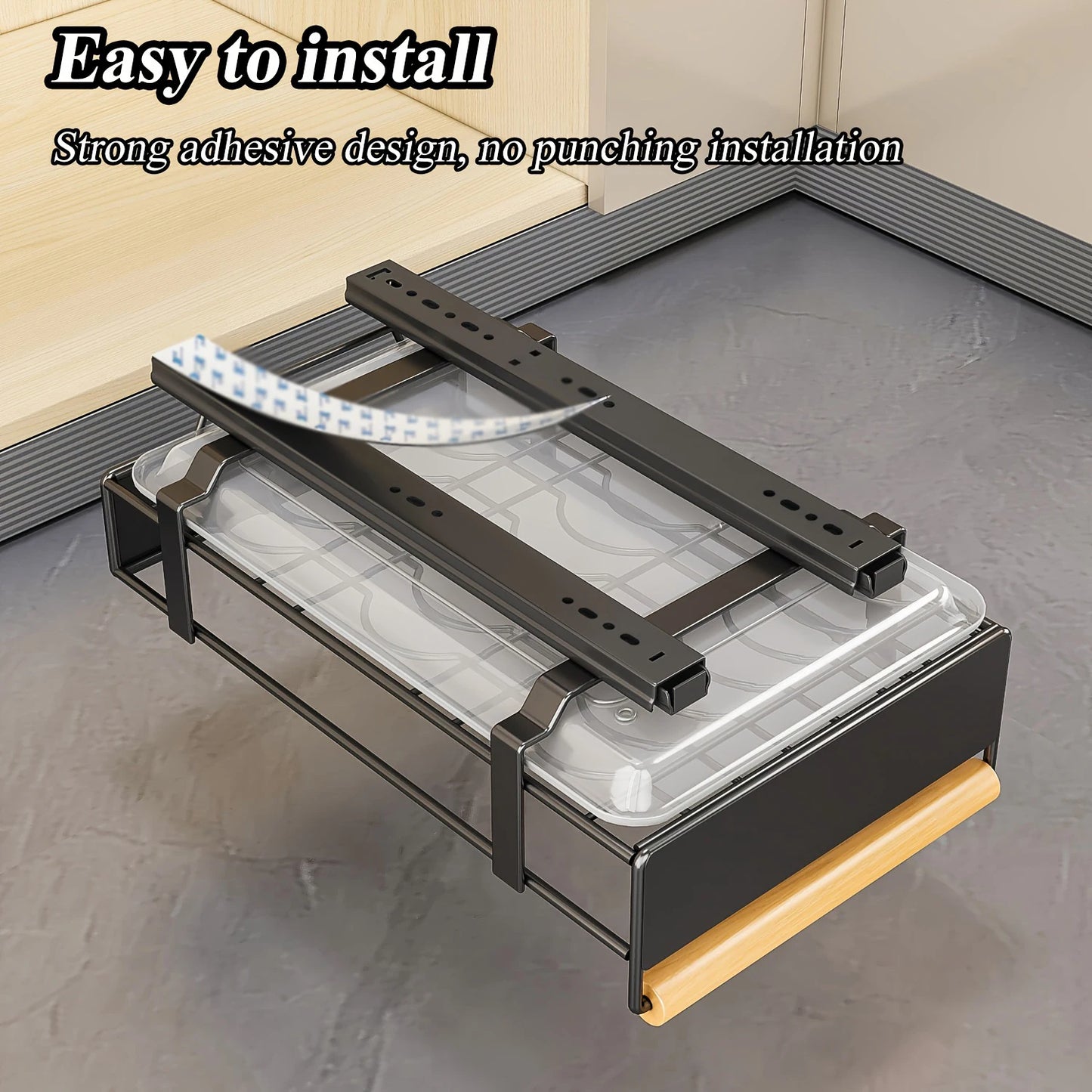 KIXOT Pull-Out Dish Rack