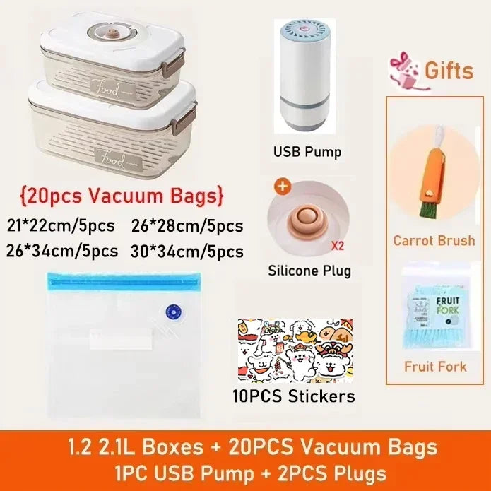 Vacuum Sealed Food Storage Box