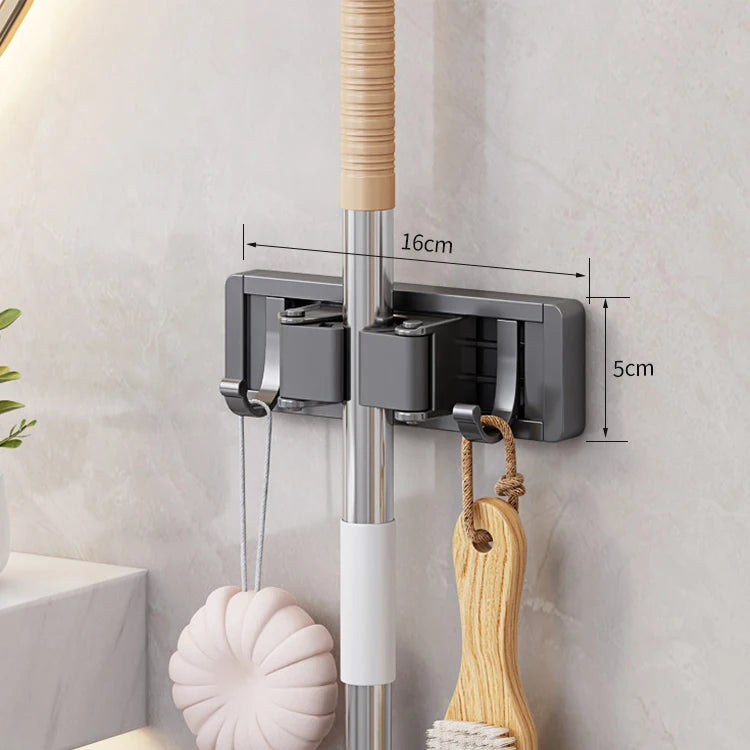 Wall-Mounted Mop & Broom Holder