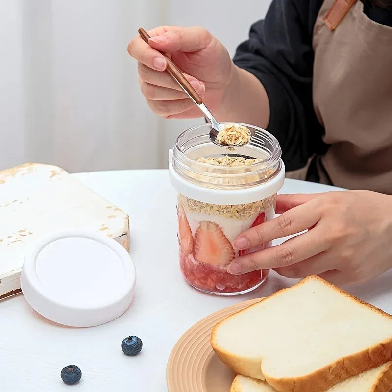 350ML Glass Overnight Oat Cup