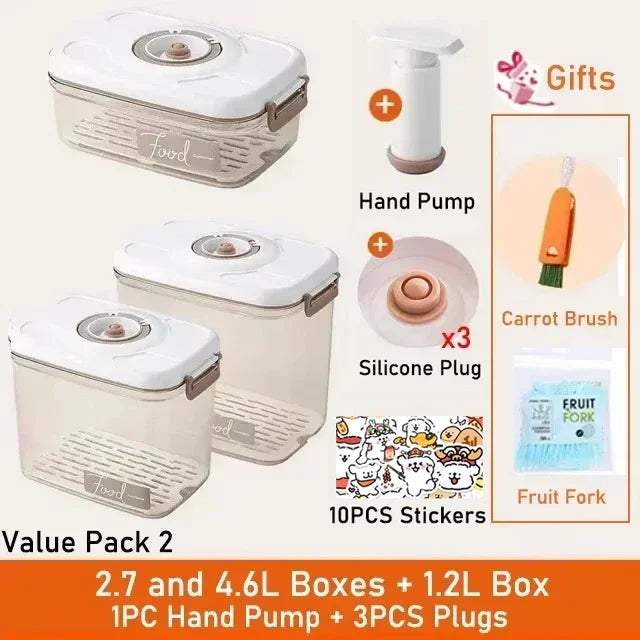 Vacuum Sealed Food Storage Box