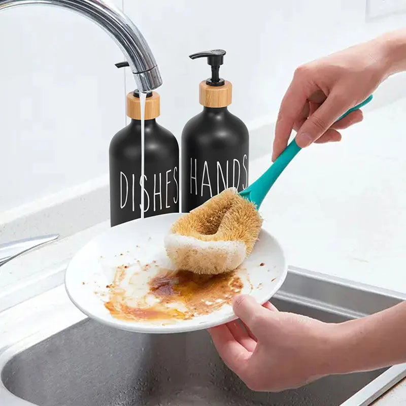 500ml Dishwashing Sink Soap Dispenser Set