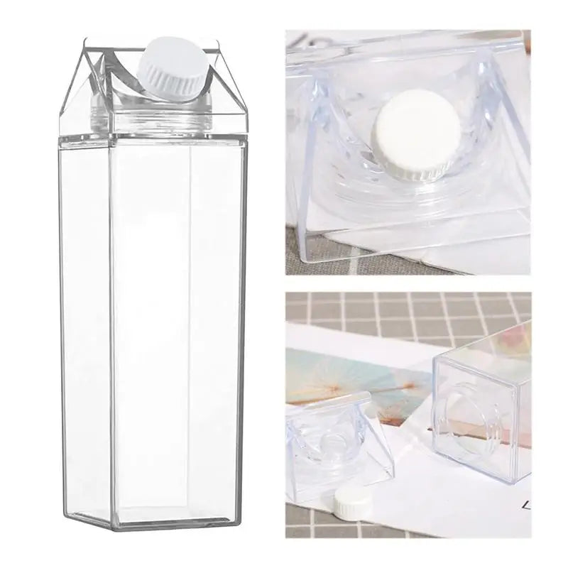2Pcs Clear Leakproof Juice Bottles