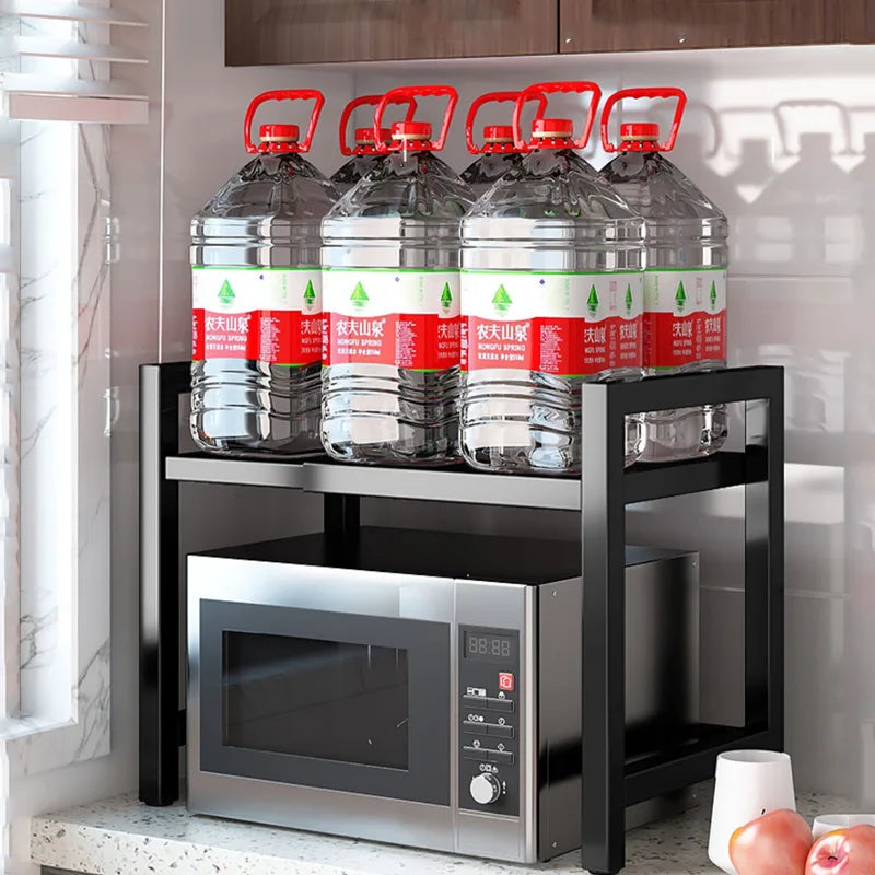 Retractable Multi-Layer Kitchen Shelf