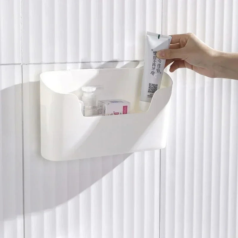 Wall-Mounted Adhesive Storage Rack