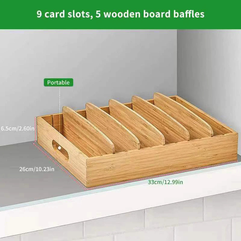 Bamboo Storage Organizer Box