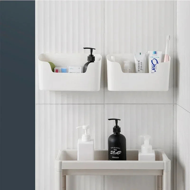 Wall-Mounted Adhesive Storage Rack