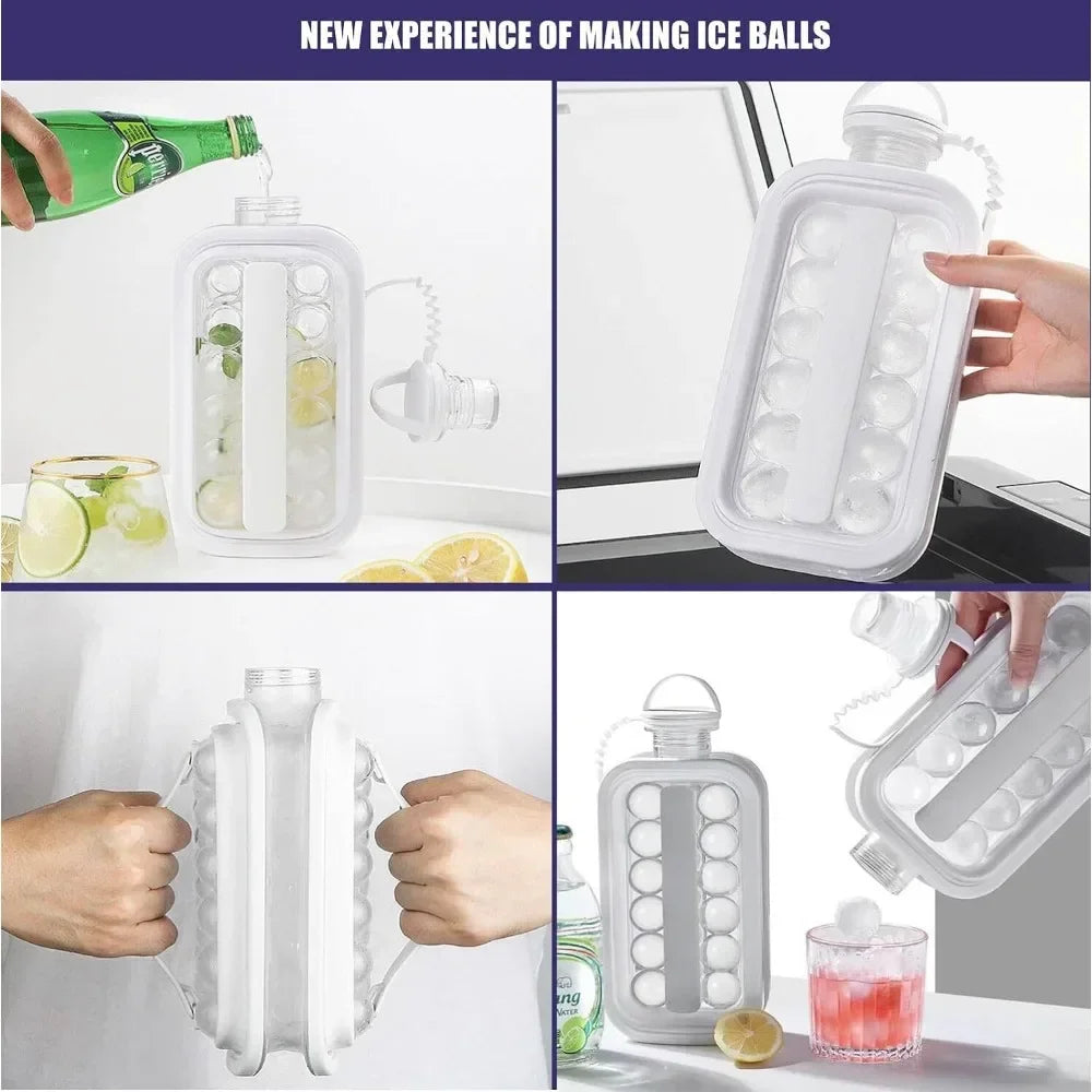 2-in-1 Folding Ice Maker Bottle