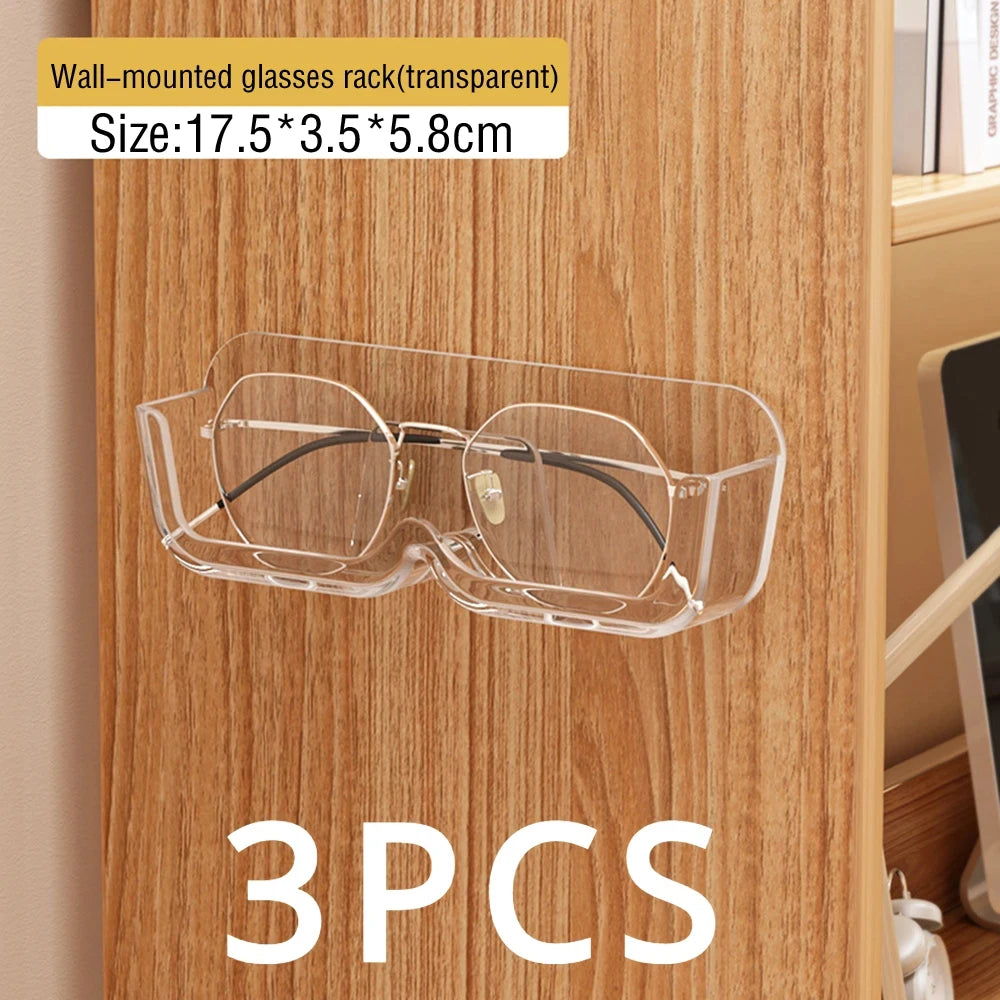 Wall-Mounted Glasses Display and Storage Rack