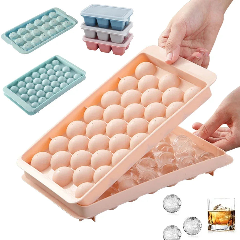 33-Grids Round Ice Ball Tray