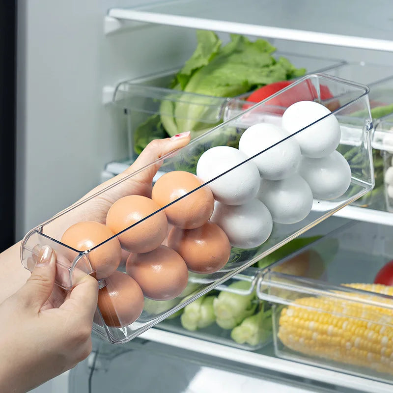 Clear Refrigerator Organizer Bin