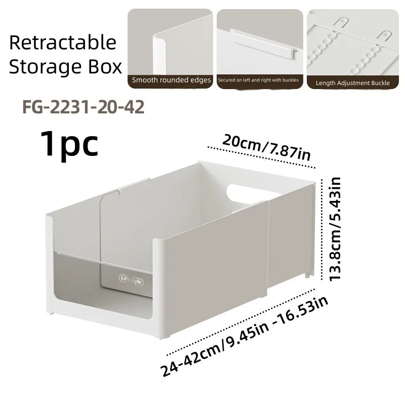 Transparent Cabinet Drawer-Style Storage Basket