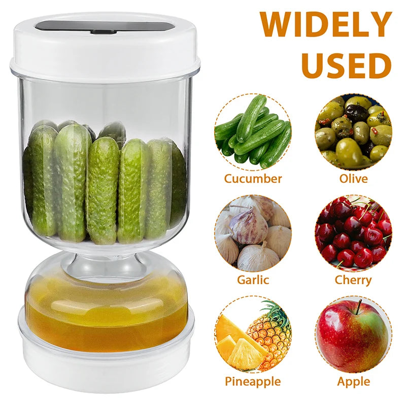 Pickle Jar with Fork & Strainer