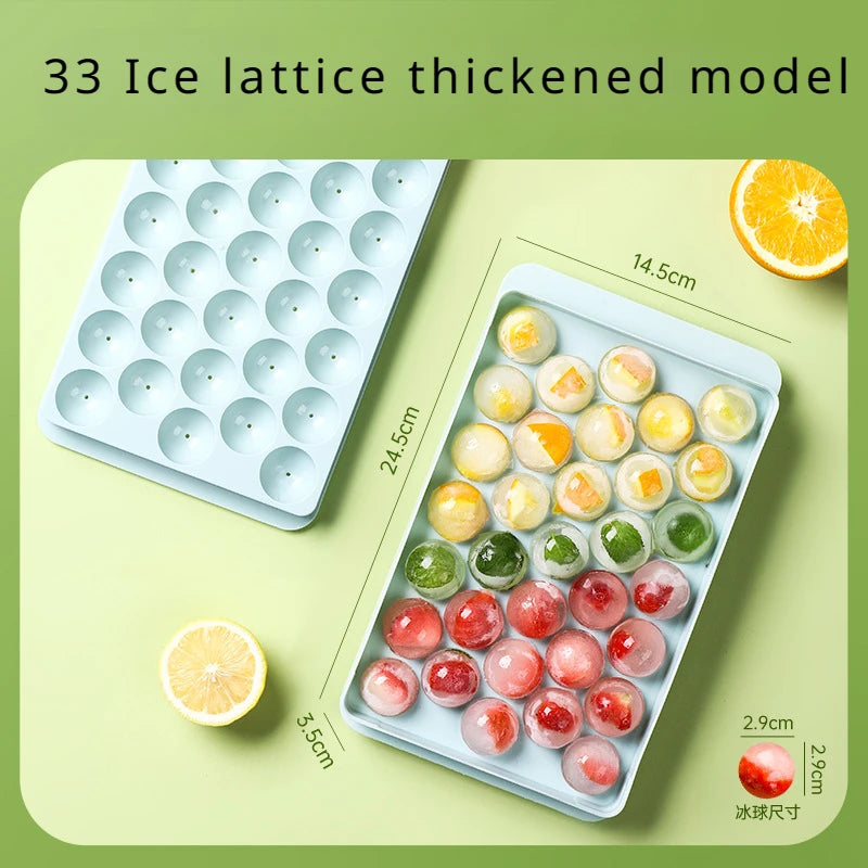 33-Grids Round Ice Ball Tray