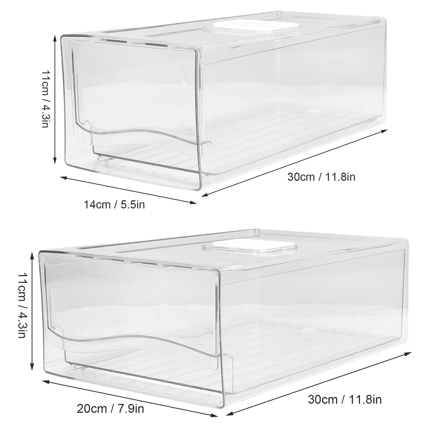 Stackable Refrigerator Organizer Bin