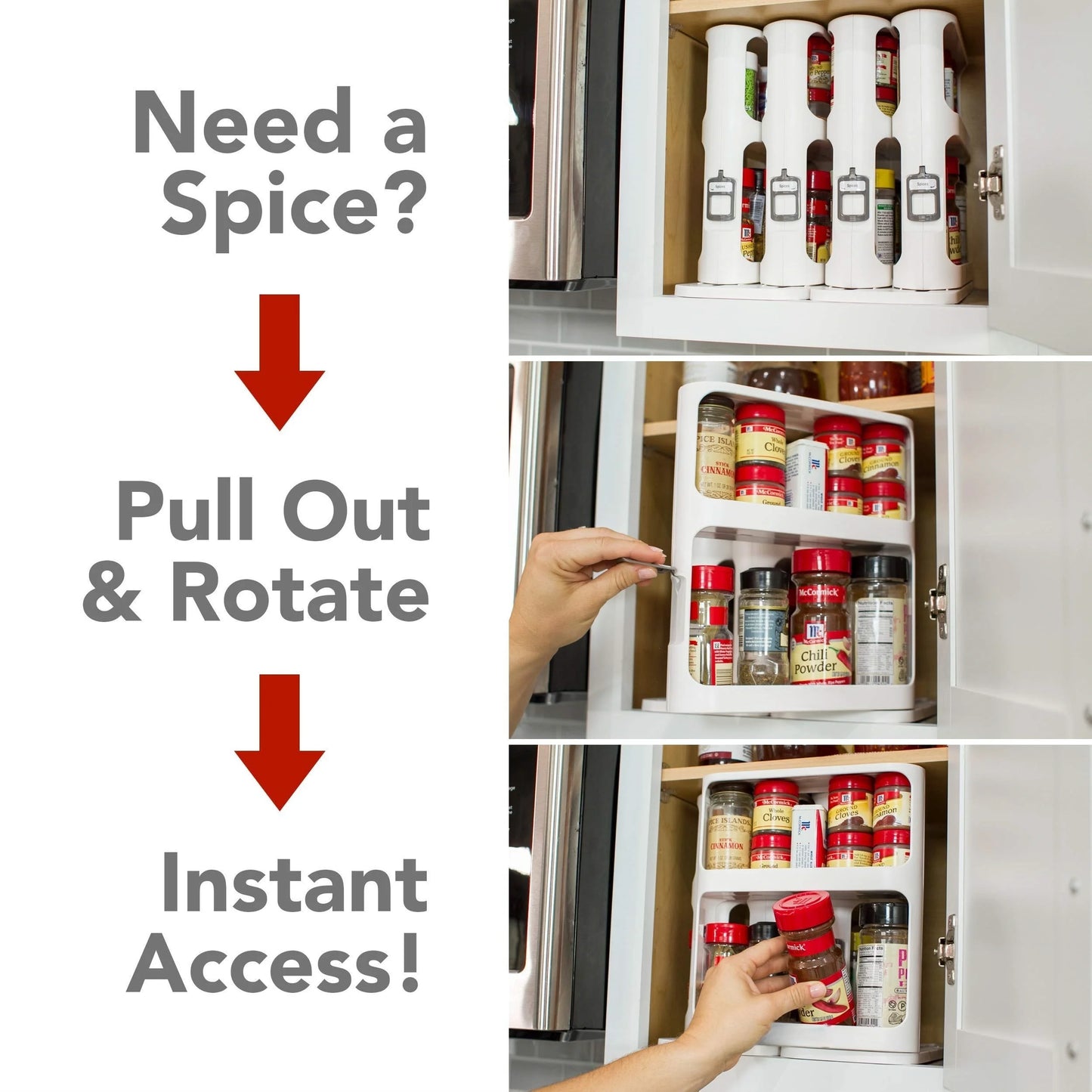 2-Tier Rotatable Storage Rack