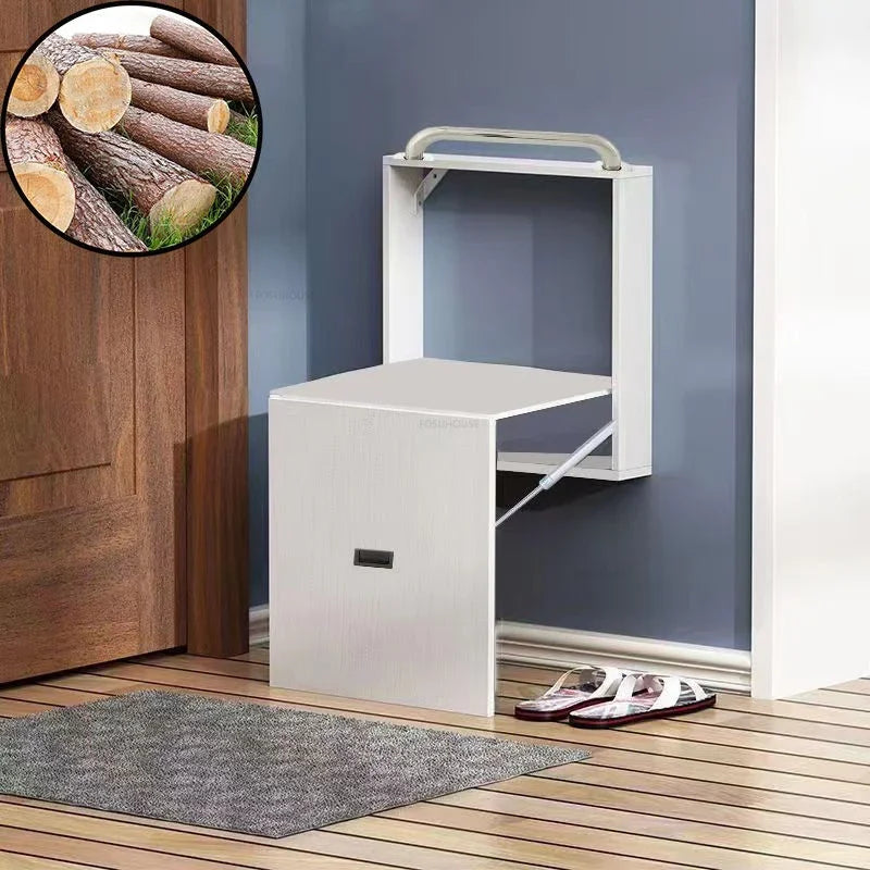 Folding Wall-Mounted Bathroom Seat