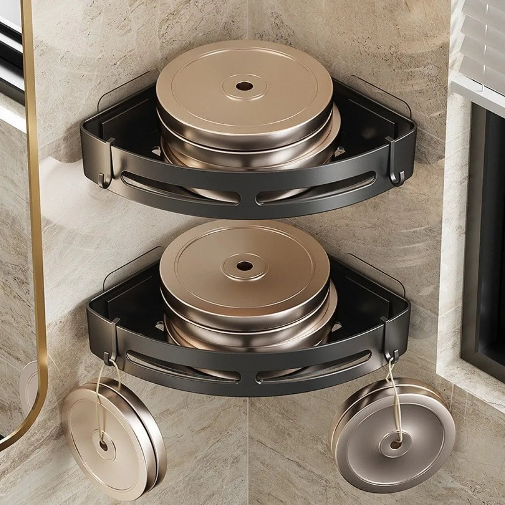 No-Punch Bathroom Shelf