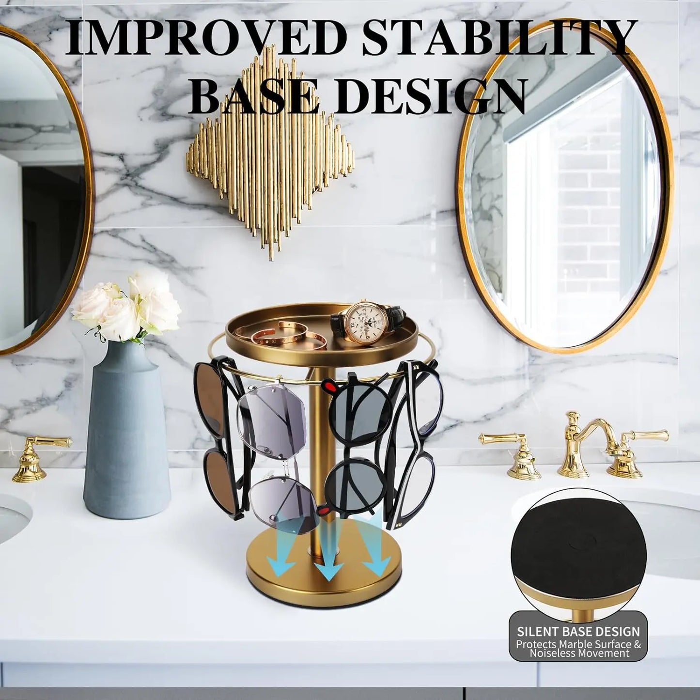 360° Rotating Sunglass Organizer