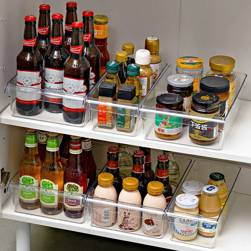 Clear Refrigerator Organizer Bin