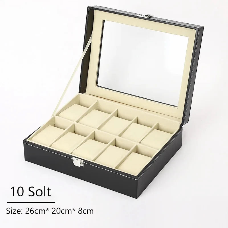 PU Leather Watch Display Box