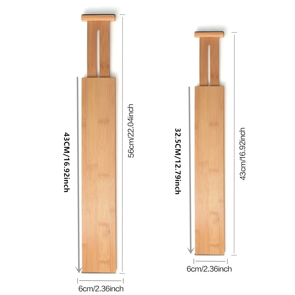 Adjustable Bamboo Drawer Dividers