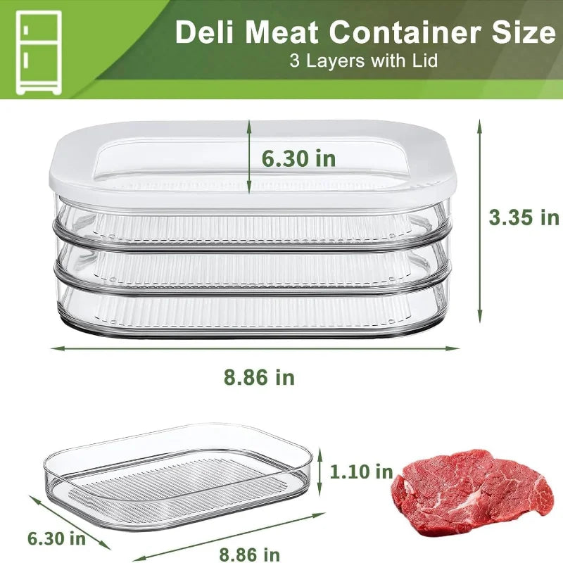 Fresh-Keeping Deli meat and cheese Storage Box
