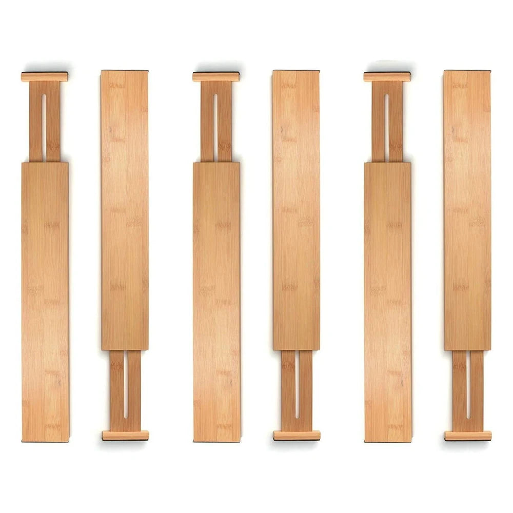 Adjustable Bamboo Drawer Dividers