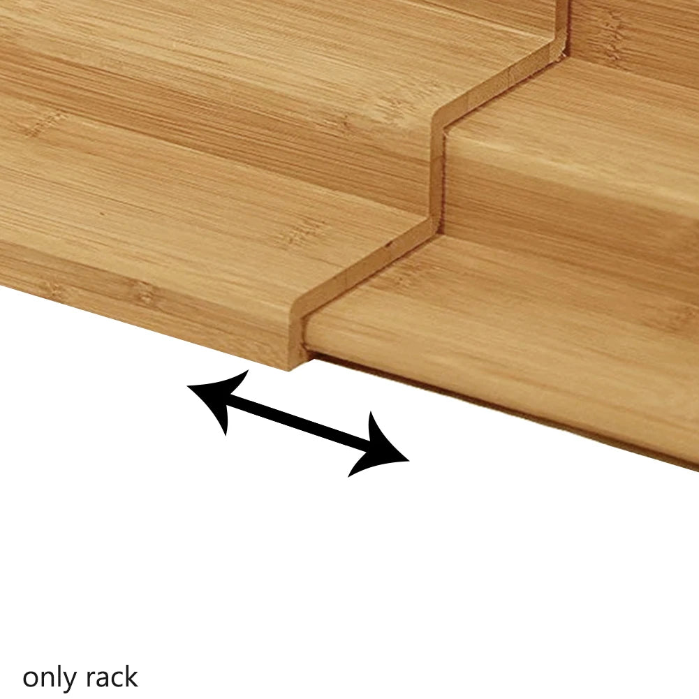 3-Tier Expandable Bamboo Rack
