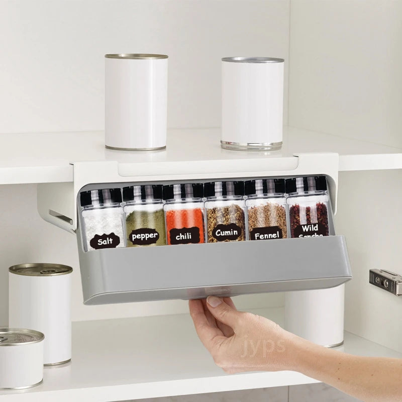 Wall-Mounted Spice Storage Rack